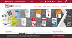 Desktop Screenshot of lideditorial.com